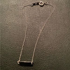 NEW vintage Sterling Silver Oblong ID Bracelet (alpha)